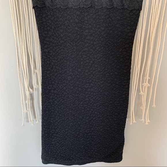 Free People Black Lace Envy Bodycon Mini Dress - Picture 6 of 16